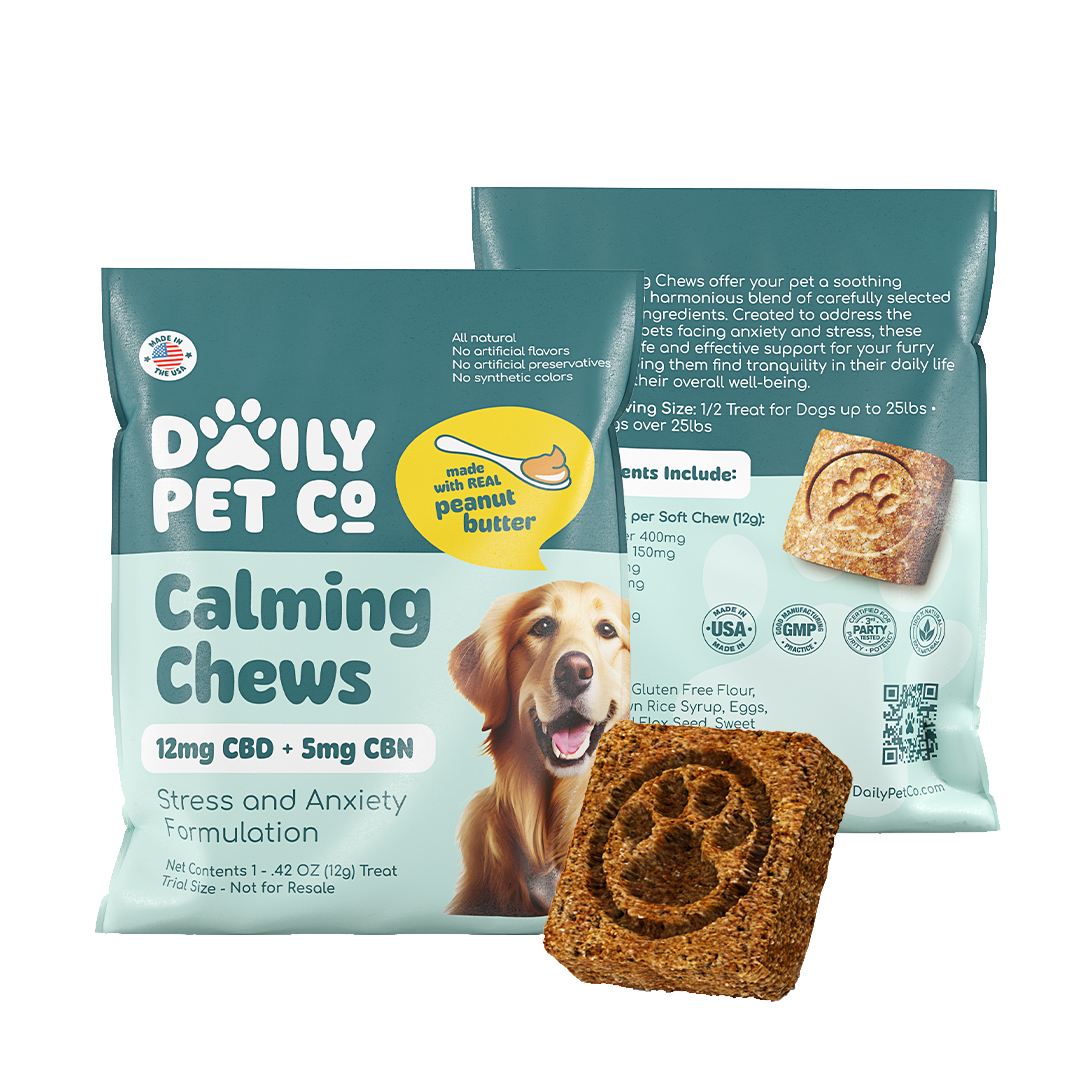 Calming Chews - 12mg CBD : 5mg CBN - (Sample Size) – Daily Pet Co.