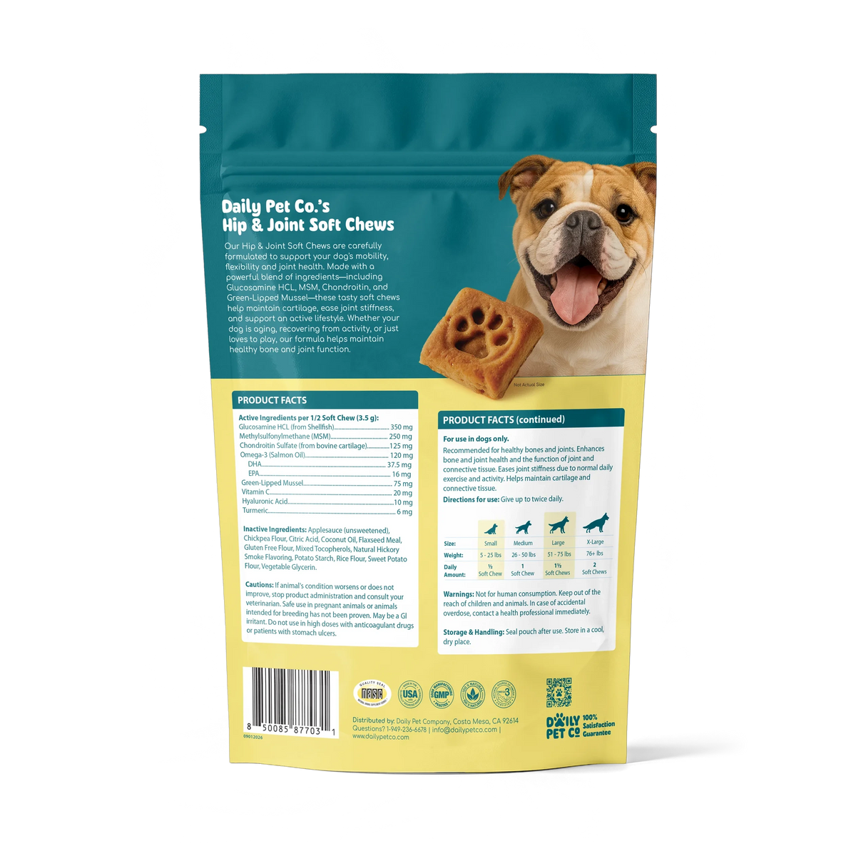 Hip & Joint Soft Chews for Dogs