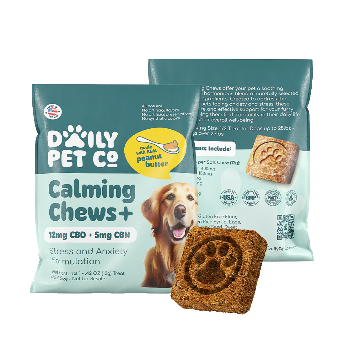 Calming Chews+ for Dogs - 10mg CBD : 5mg CBN - (Sample Size)