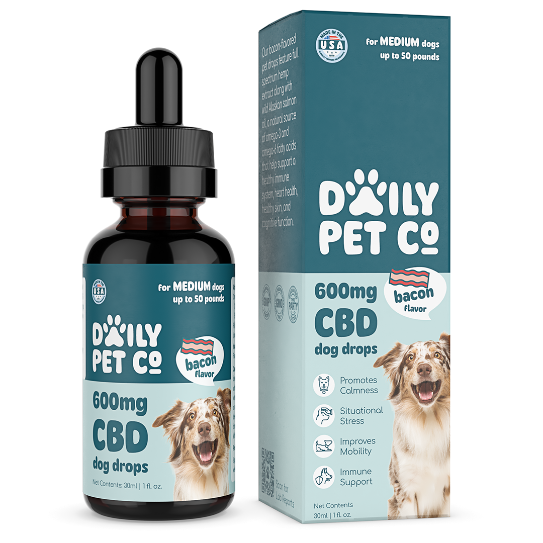 CBD Pet Drops for Dogs - Bacon Flavored