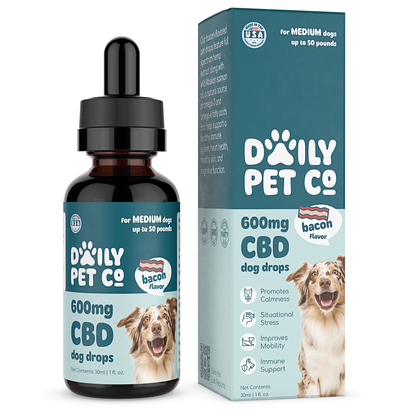 CBD Pet Drops for Dogs - Bacon Flavored