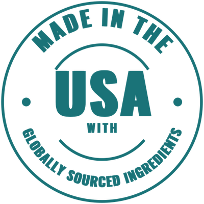 Made in the USA with Globally Sourced Ingredients