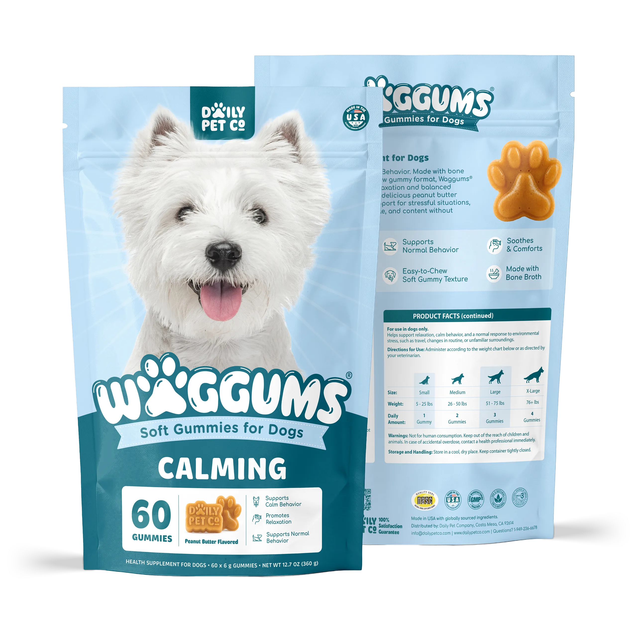 Waggums Calming Soft Gummies for Dogs