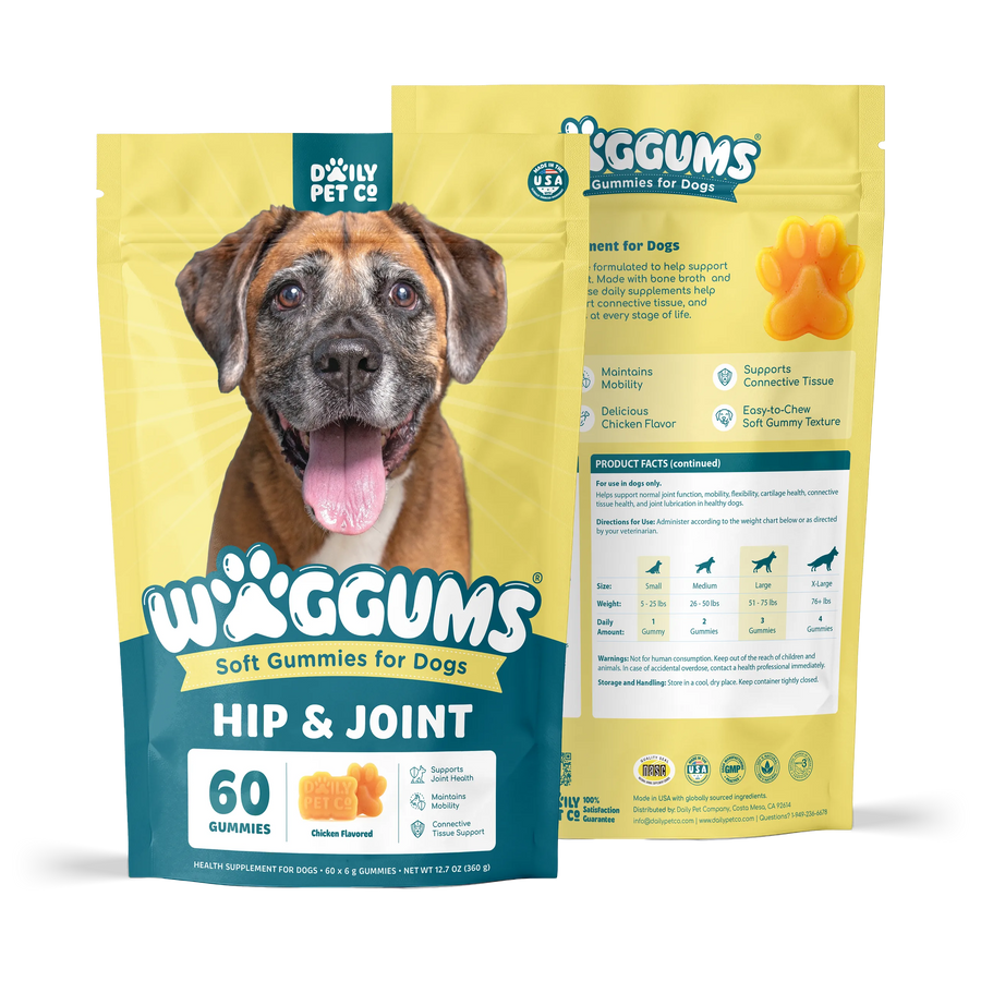 Waggums Hip & Joint Soft Gummies for Dogs