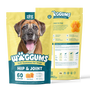 Waggums Hip & Joint Soft Gummies for Dogs, pouch front and back