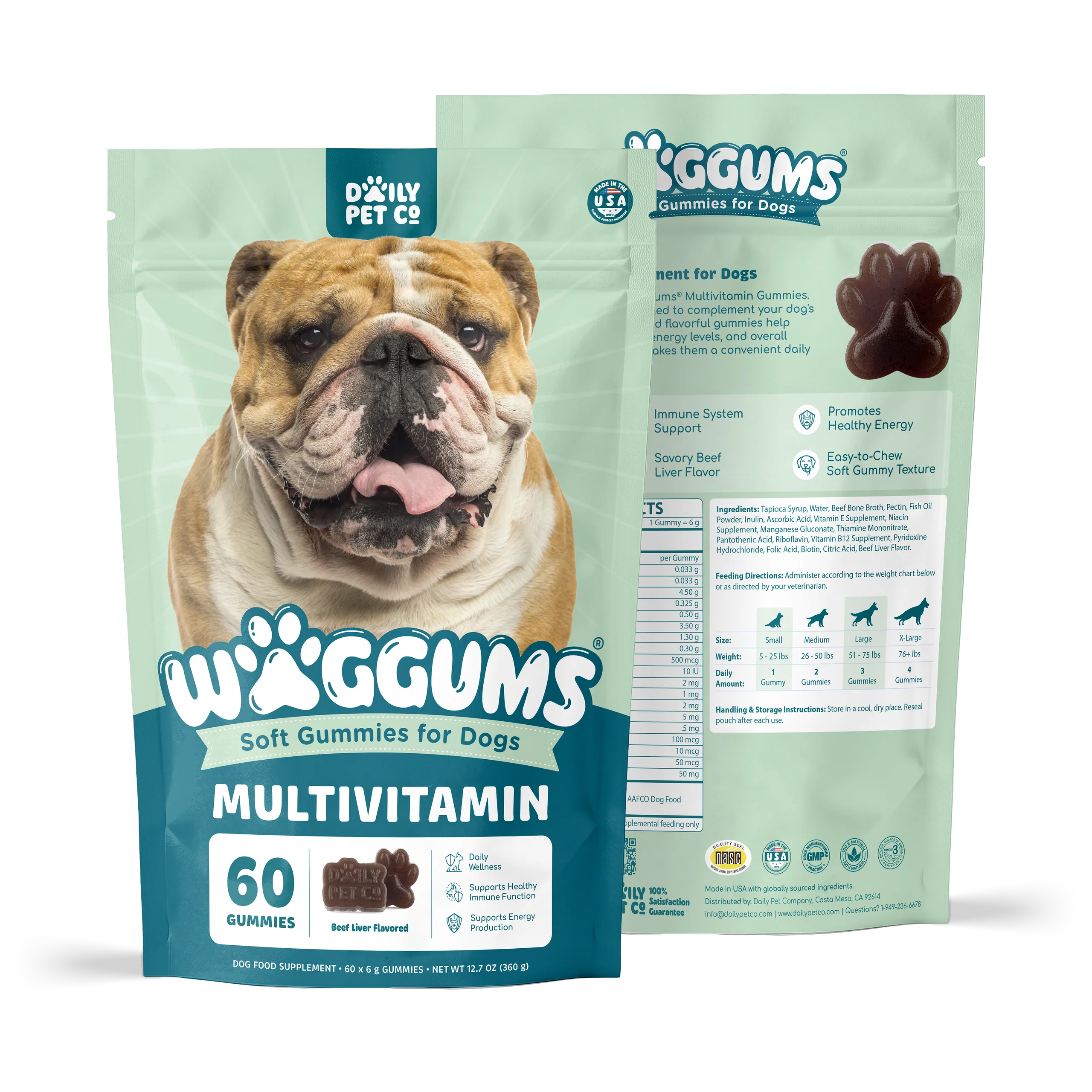 Waggums Multivitamin Soft Gummies for Dogs